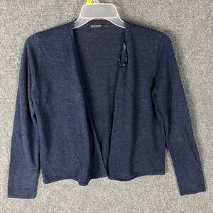 David Jones Cardigan Women's Small Navy Blue 100%‎ Acrylic Adults S